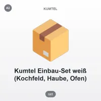Kumtel Beyaz Turbo Cam Ankastre Set