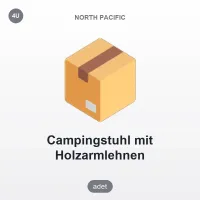 Ahşap Kollu Kamp Sandalyesi