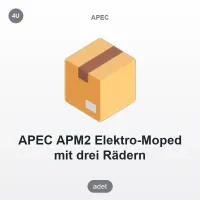 APEC APM2 Üç Tekerlekli Elektrikli Moped