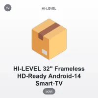 HI-LEVEL HL32HMLN-A14S 32'' Frameless HD Ready Android 14 Smart TV