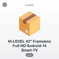 HI-LEVEL HL43FMLN-A14S 43'' Frameless FHD Android 14 Smart TV
