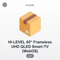HI-LEVEL HL65QUMLN-W02S 65'' Frameless UHD QLED WebOS TV