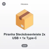 Piranha 2 USB 1 Type-C 4'lü Uzatma Kablosu