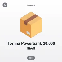 Torima Powerbank 20.000 mAh