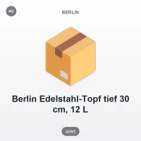 Berlin Çelik Derin Tencere 30 cm 12 L