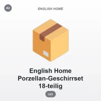 English Home 18 Parça Desenli Porselen Yemek Takımı