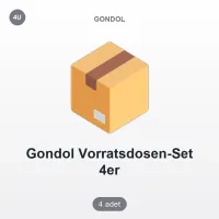 Gondol Garner Saklama Kabı 4'lü