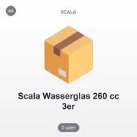 Scala 260 cc Su Bardağı 3'lü