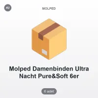 Molped Hijyenik Ped Ultra Gece 6'lı Pure&Soft