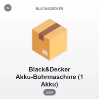Black&Decker Tek Akülü Darbesiz Matkap