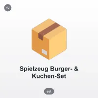 Oyuncak Hamburger ve Pasta Seti