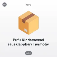 Pufu Cıvcıv/Köpek Figürlü Çocuk Açılır Koltuk